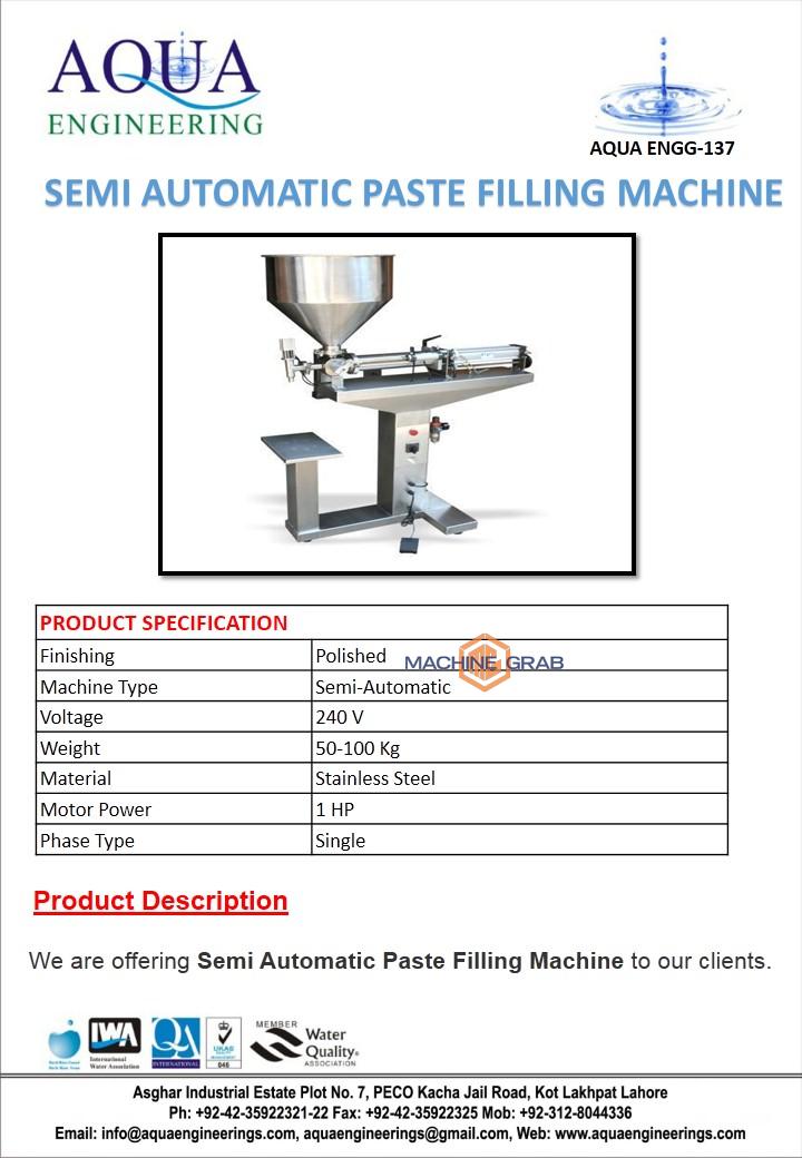 Paste Filling Machine