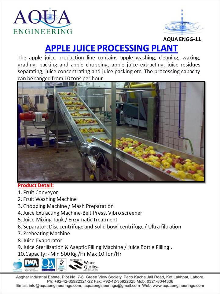 Apple Juice Processing Plant 