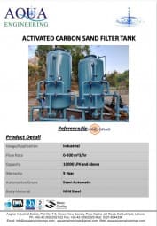 Activated Carbon Sand Filter Tank