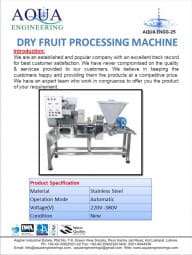 dry Fruit Processing Machine
