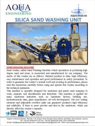 Salica Sand Washing Unit 