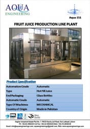 Fruit Juice Production Line 
