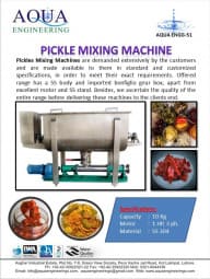 Pickle Mixing Machine