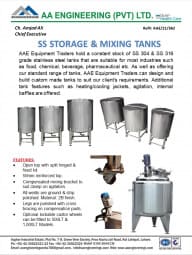 SS Storage & Mixing Tanks