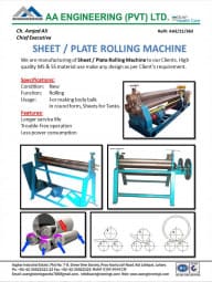 Sheet/Plate Rolling Machine