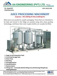 Juice Processing Machinery 