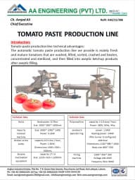 Tomato Paste Production Line