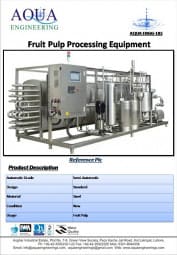 fruit pulp processing machine